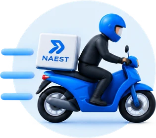 Livreur à moto NAEST